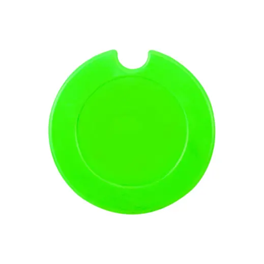 Round License Disc - Neon Green